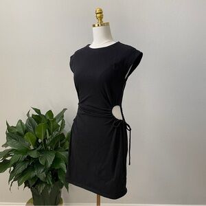 Elegant Black Dress with Side Cutout